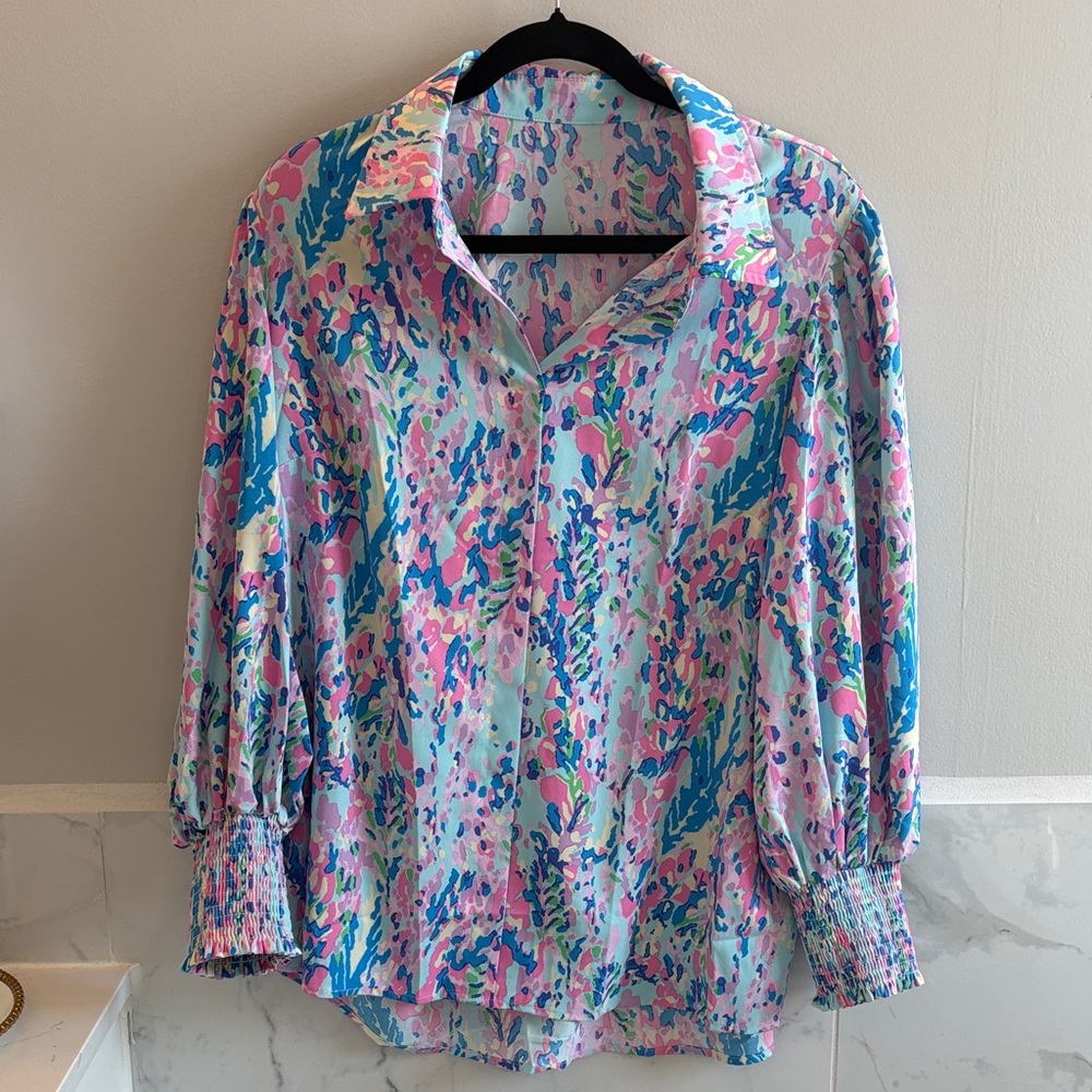 Colorful Abstract Women's Top